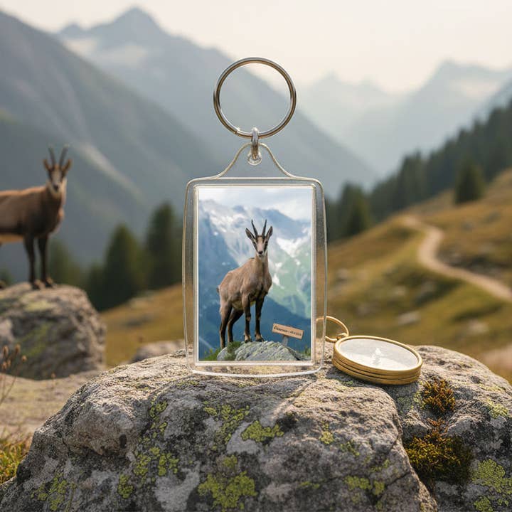 AB Crystal Collection - Wholesale Keychain - Unisex - Chamois Souvenir Set – Keychain, Magnet and Photo Wallets4