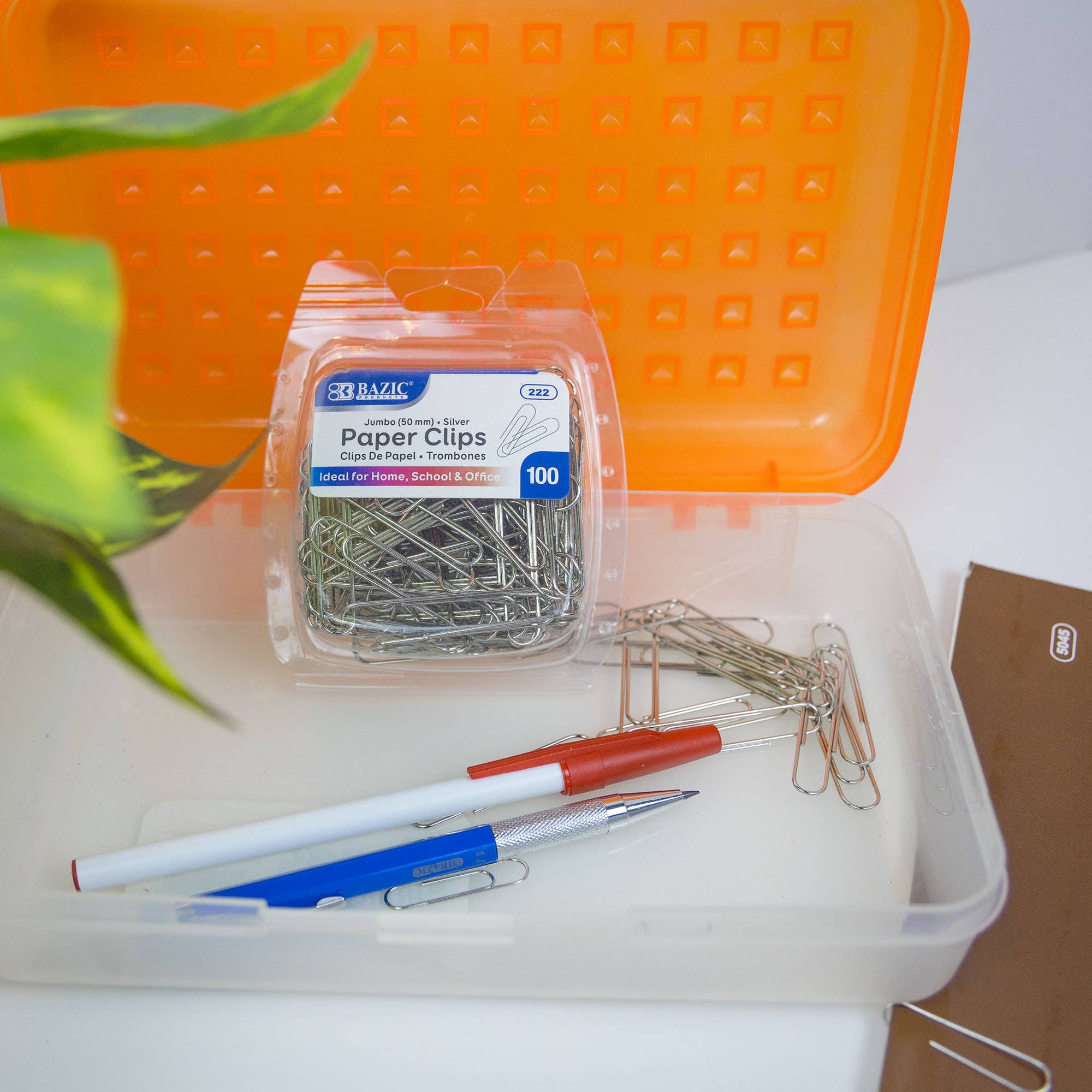 BAZIC Products - Wholesale Paperclip - Paper Clip (33mm) No.1 Regular Silver (200/Pack)6