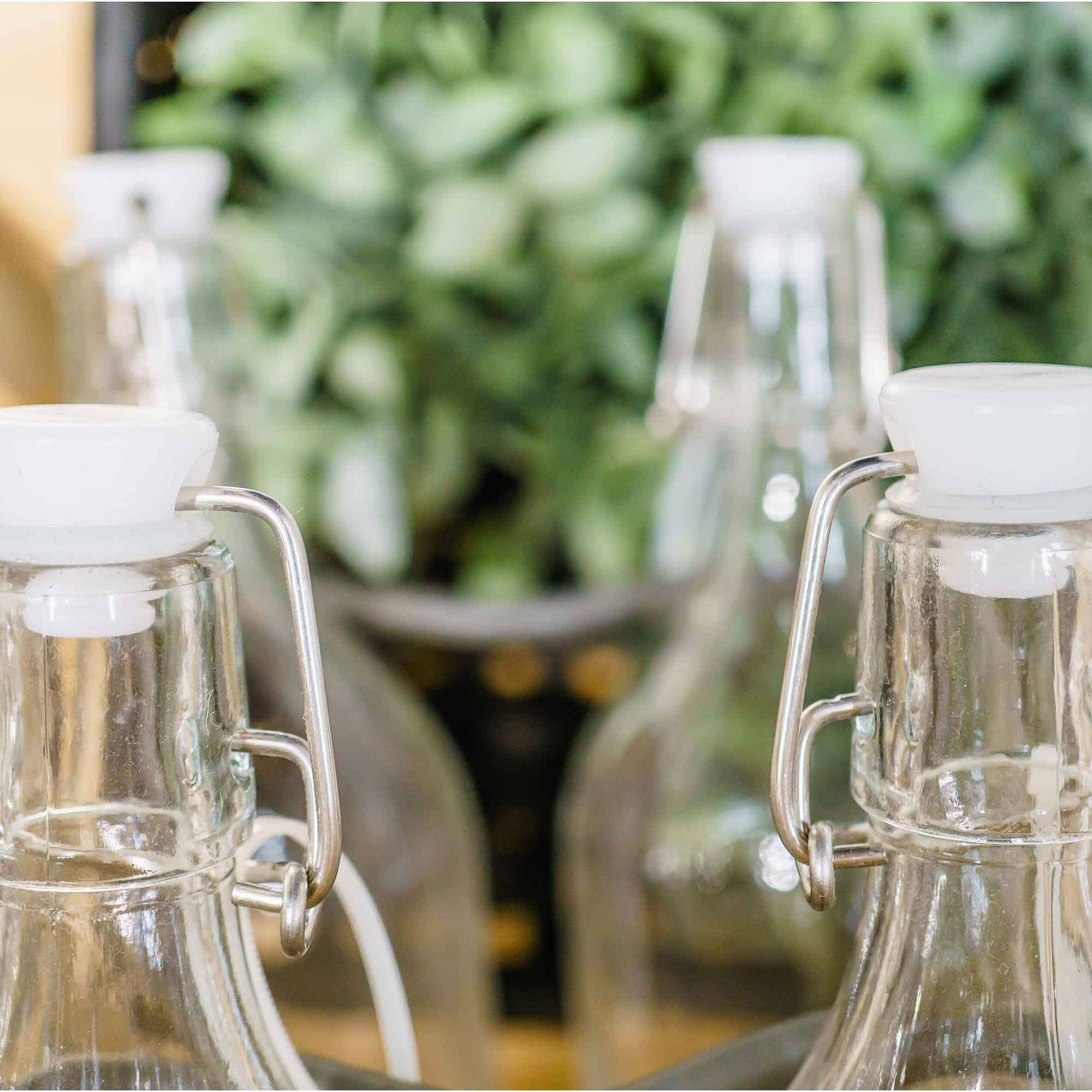 Portofino International Trading, USA - Vente Bouteilles de lait/jus - Bouteille en verre Swing Top 34 fl oz4