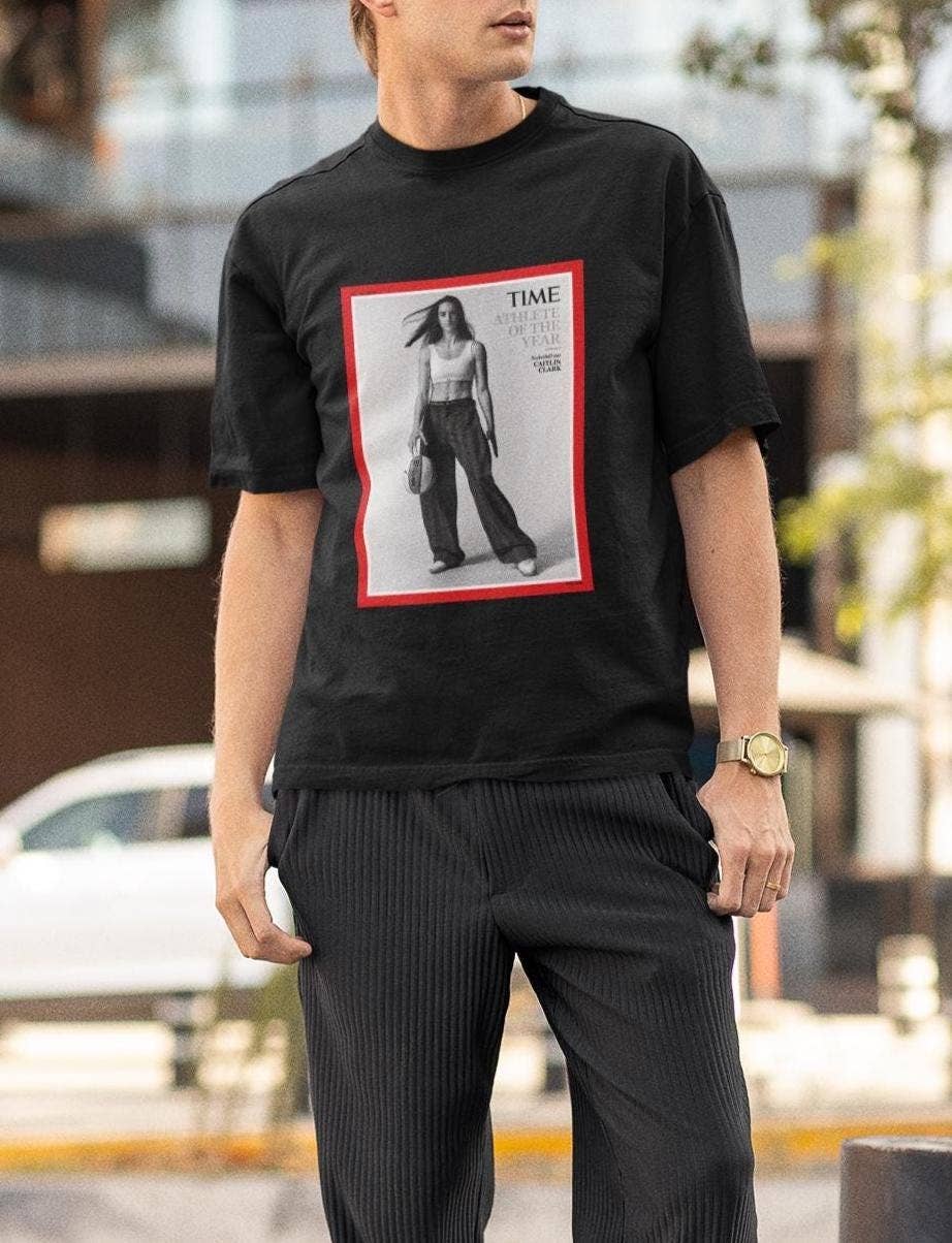 TheKingShirt - Wholesale Graphic Sweatshirt - Women's - Caitlin Clark Time Magazine Tee - Comfortable Graphic Tee2