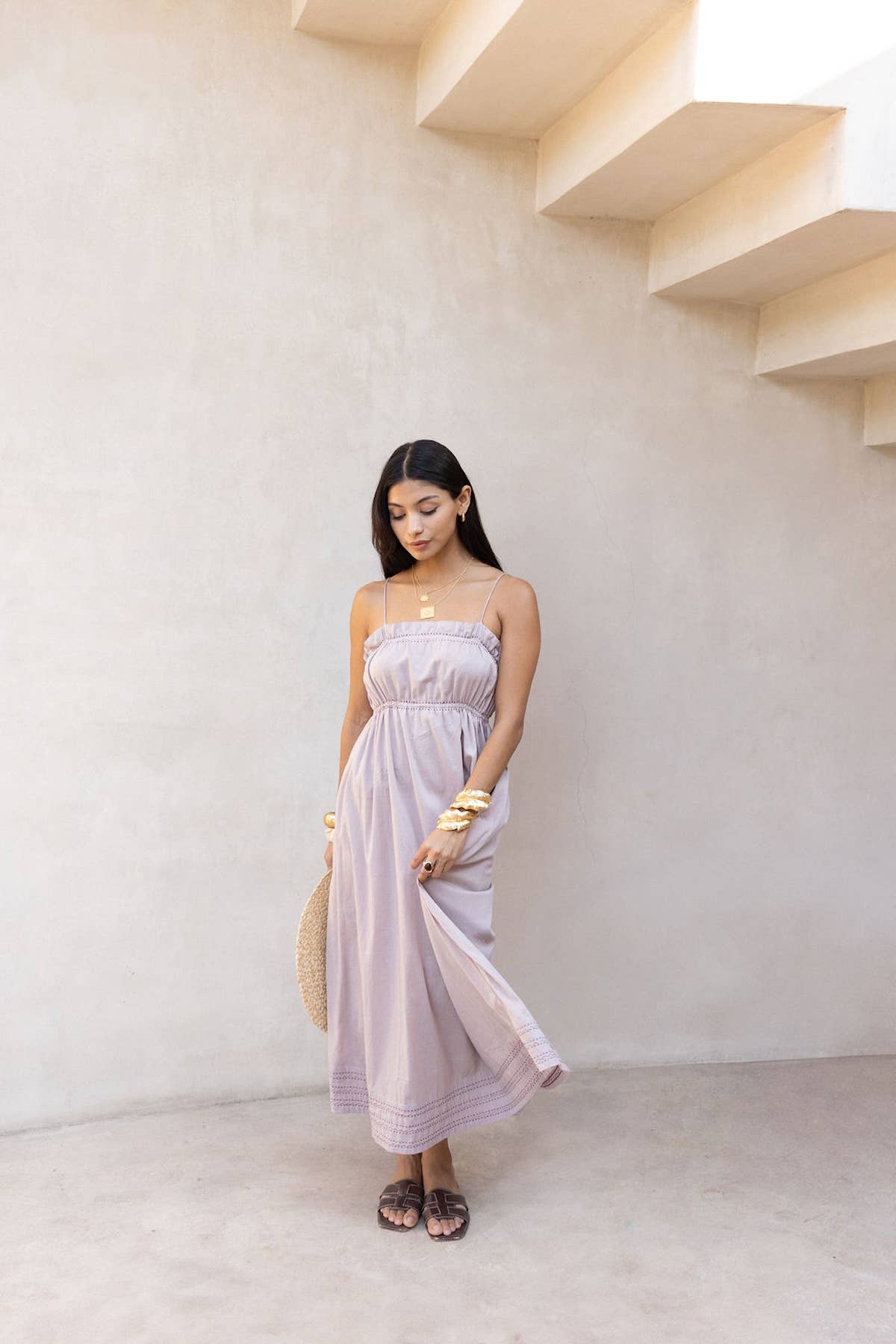 The Fox and The Mermaid - Wholesale Jurk - Dames - Handgeborduurde Zomerjurk (Damya)1