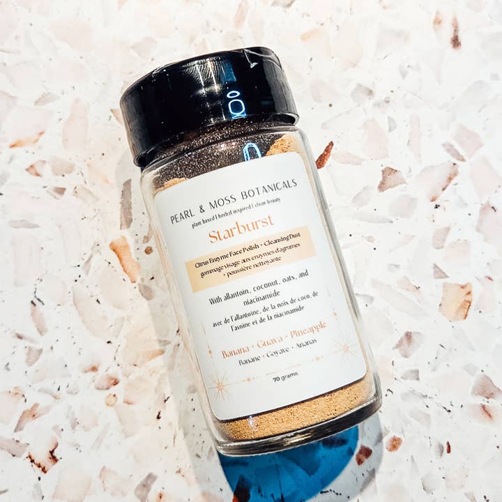 Starburst: Citrus Enzyme Ansigtsscrub + Rensepulver for engroshandel hos Pearl & Moss Botanicals Inc.