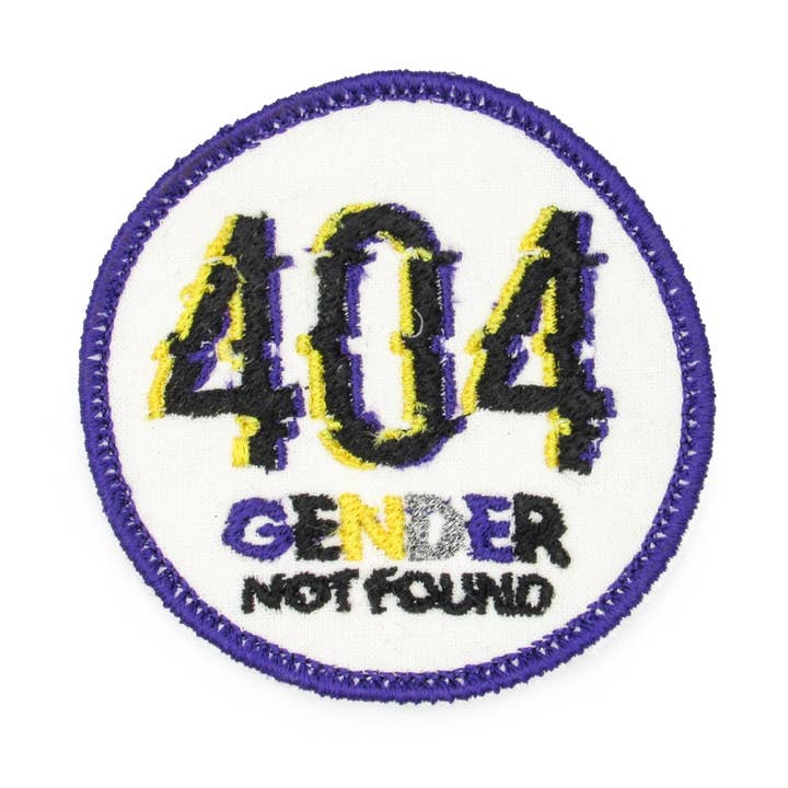 404 Køn ikke fundet broderet jern på patch for engroshandel hos Oh, Heart!