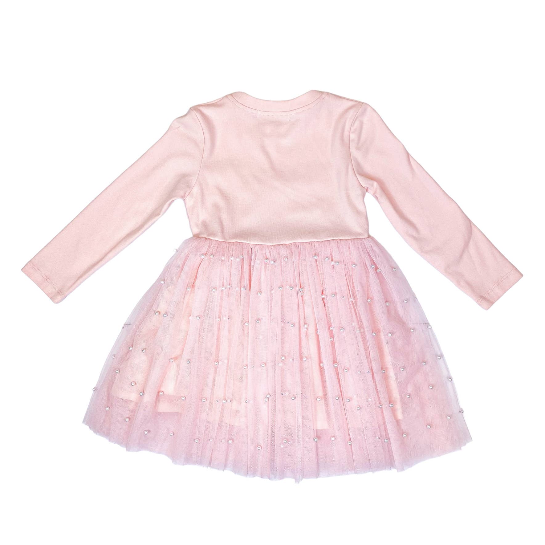 Doe a Dear - Wholesale Dress - Kids - A15 15328 Pearl Detail Mesh Dress (2 COLORS)3