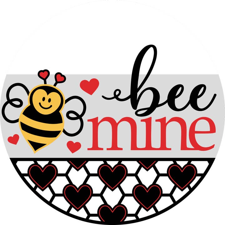 Bee Mine Honeycomb Door Hanger DIY | Wood Sign | Home Décor for wholesale by Kate's Blanks