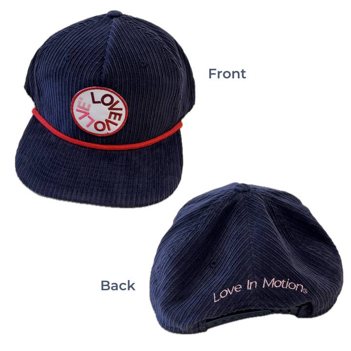 Corduroy Hat: Navy Blue for wholesale on Faire