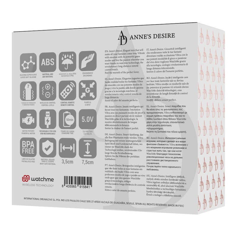 LOVERS - SHOP - Wholesale Sex Toy - ANNE'S DESIRE NEW REMOTE CONTROL WATCHME TECHNOLOGY8