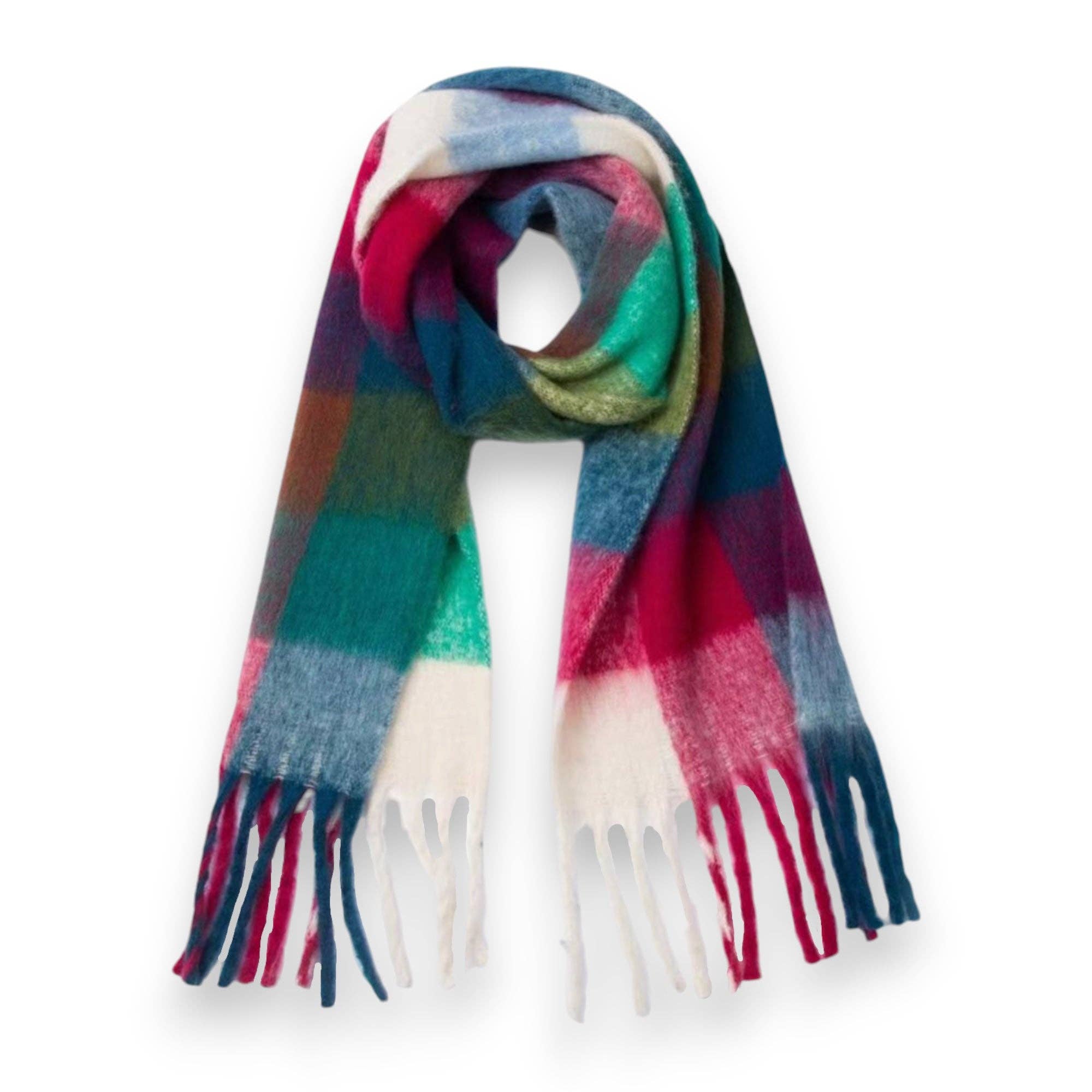Lili Scarves (USA Duties Paid) – Cachecol - Mulher por atacado – Cachecol de Inverno com Estampa Xadrez Macia e Fofa - 15 Cores22