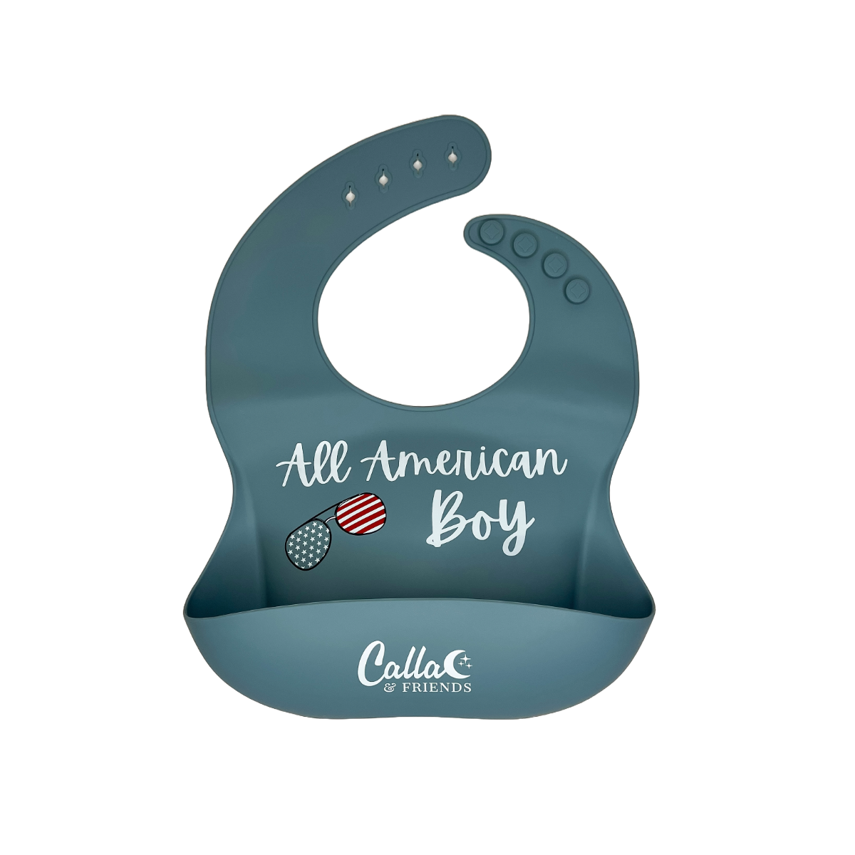 Calla & Friends - Wholesale Bib - Baby - All American Catch All Bib0