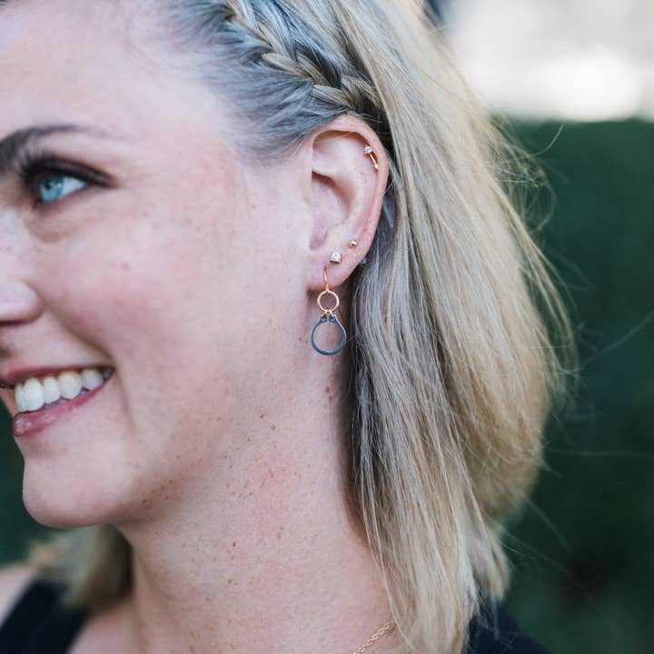 How Sweet It Is Stainless Steel & Gold Plated Earrings for wholesale by Mend on the Move