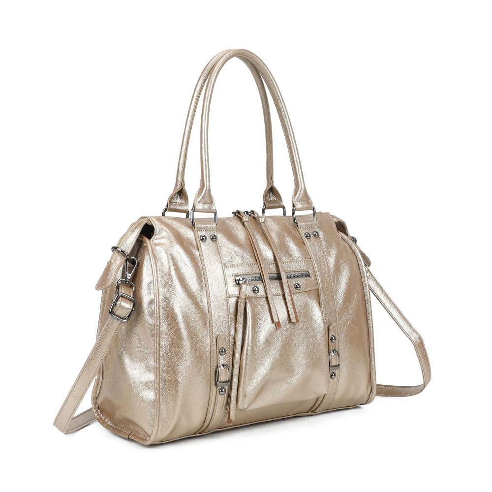 Gallantry - Wholesale Top Handle Bag - Women's - Skyla Metallic Large(R-1979-5)11