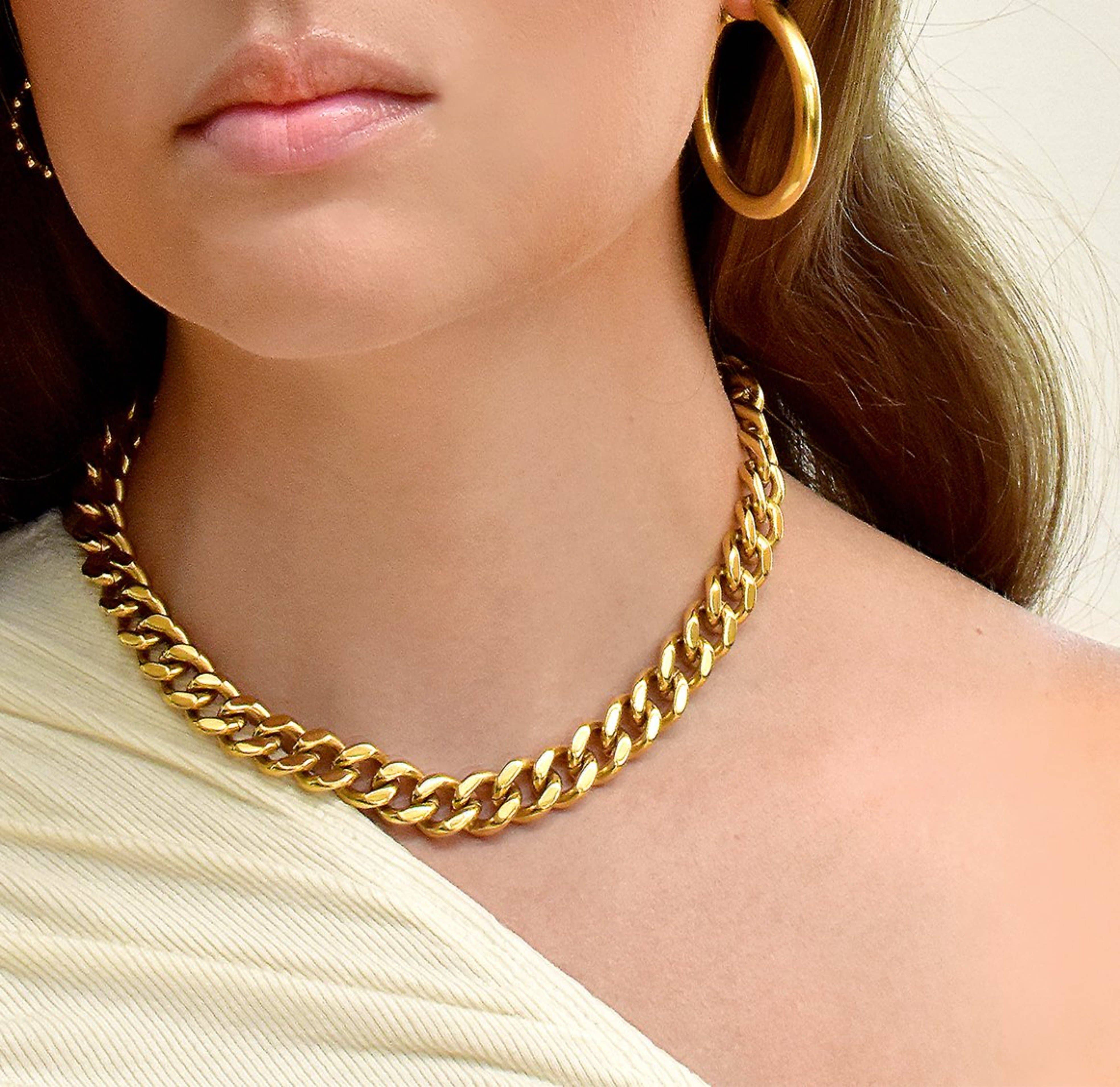 MAI DESIREE – Engroshandel Led/kæde halskæde – ROBERT GULD CUBANSKE KÆDE HALSKÆDE1