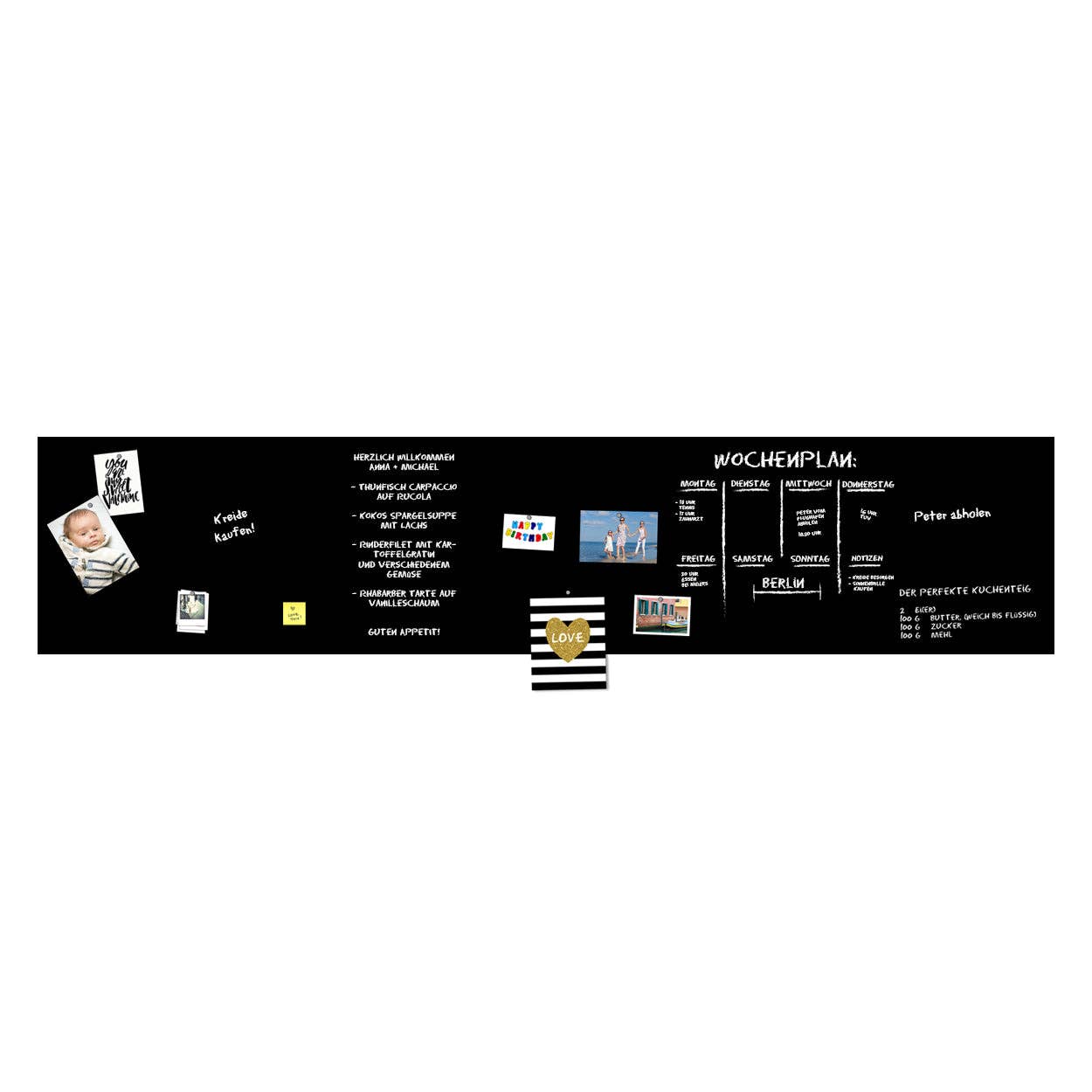 Queence - Wholesale Magnet Board - Magnetic blackboard film - black7