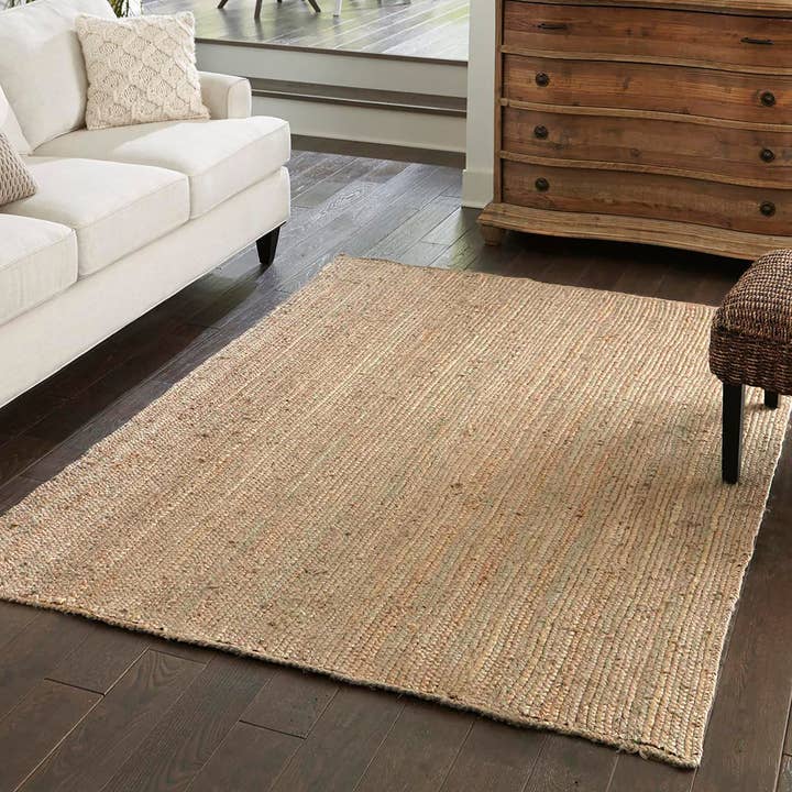 home mart goods - Wholesale Area Rug - Natural Beige Hand Woven Farmhouse Jute Natural Area Rug