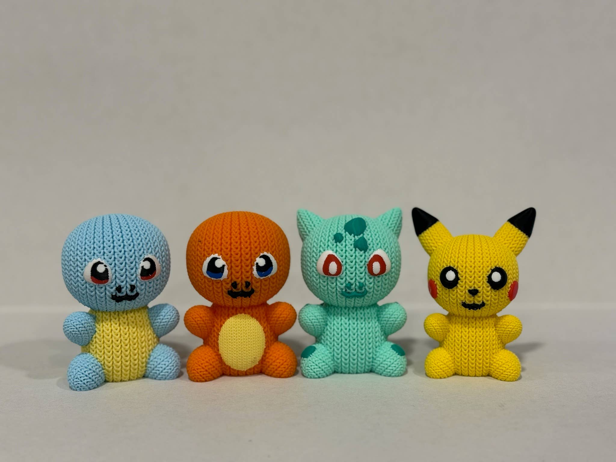 Upstate Design Decor – wholesale Decorative figurine – Pokemon Figures, 3D Printed Knitted texture, Single or Set1