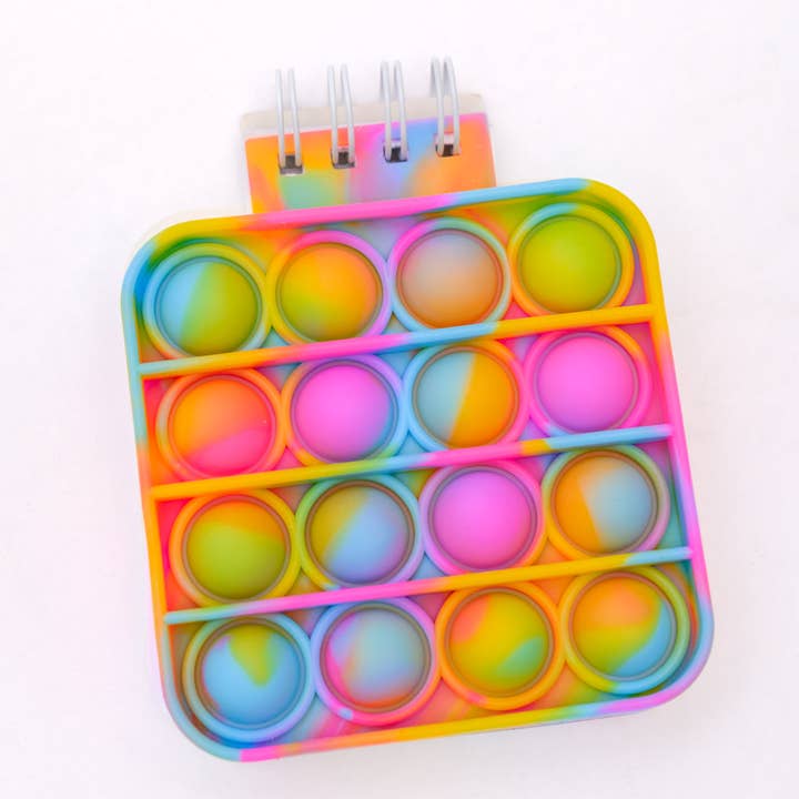 Avenue Wholesale - Wholesale Notebook - Mini Pop It Notebook in Rainbow