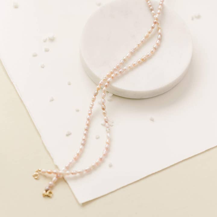 Pink Ombre Pearl Necklace for wholesale by Loveable