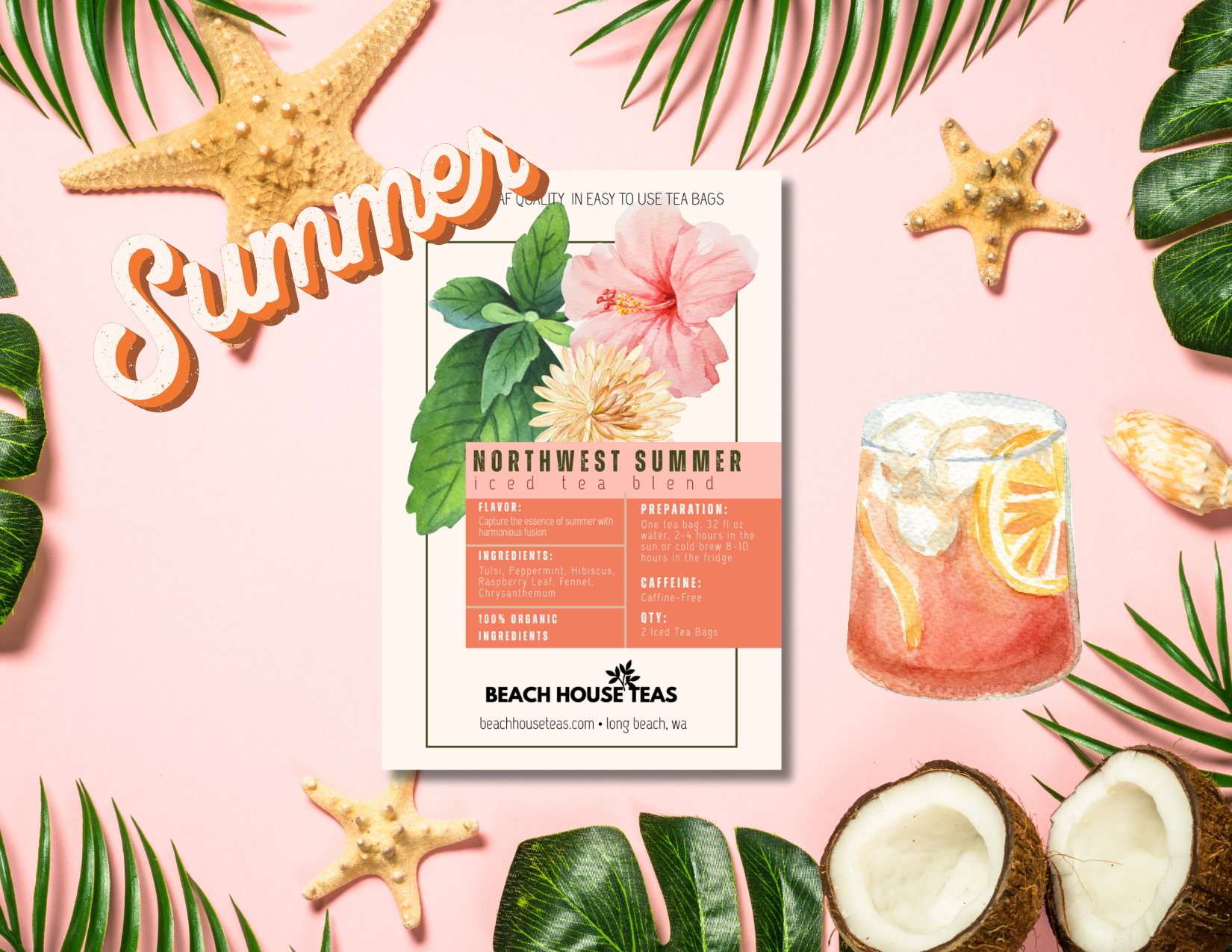 Beach House Teas - Venta al por mayor Té helado - Paquetes de Té Helado para Llevar7