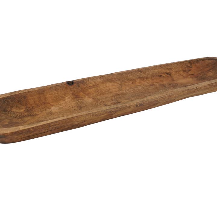 My Amigos Imports - Wholesale Decorative Plate/Dish/Bowl - Medium Baguette-Bread Bowl-Home Decor #2-Wooden-6x30 inches