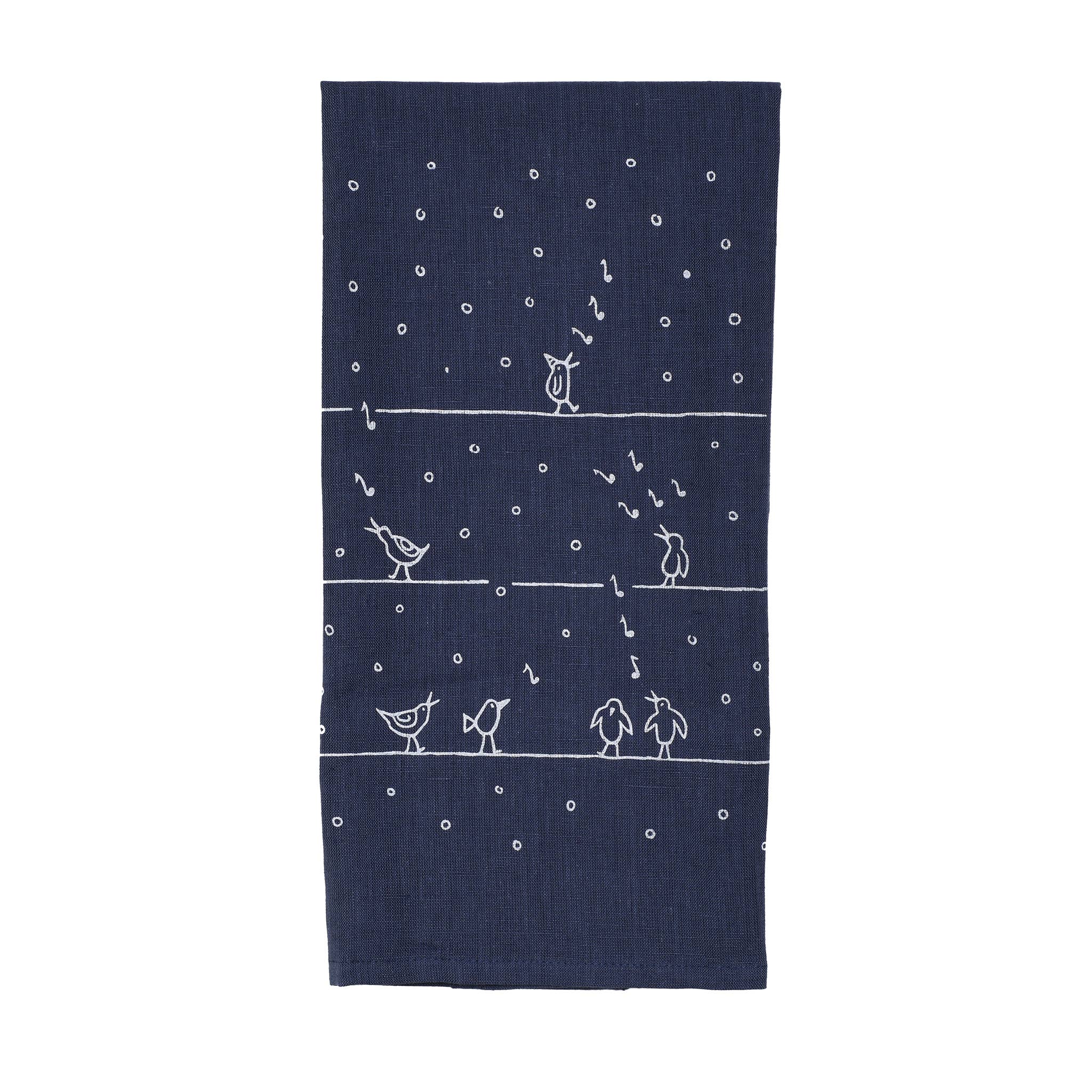 a wink design - Wholesale Tea Towel - birds on a wire tea towel0