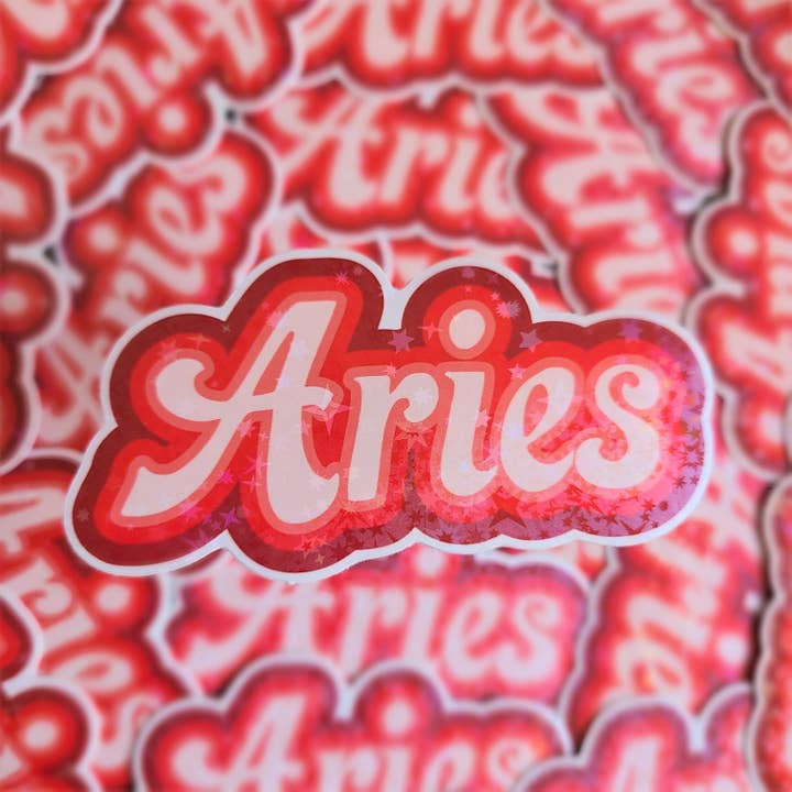 Sticker holographique Zodiac Béli pour la vente par Boxford Comma