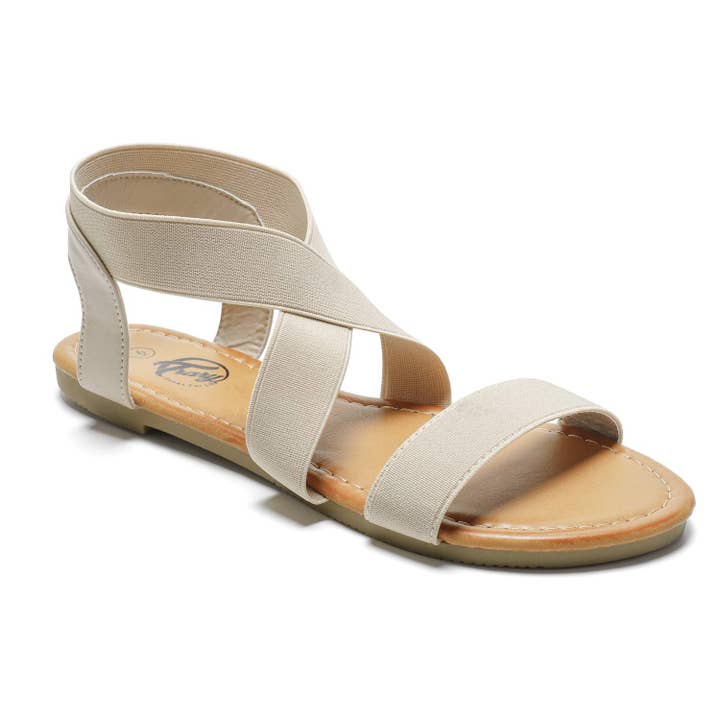 Trary Elastic Cute Flat Sandals for wholesale by Trary