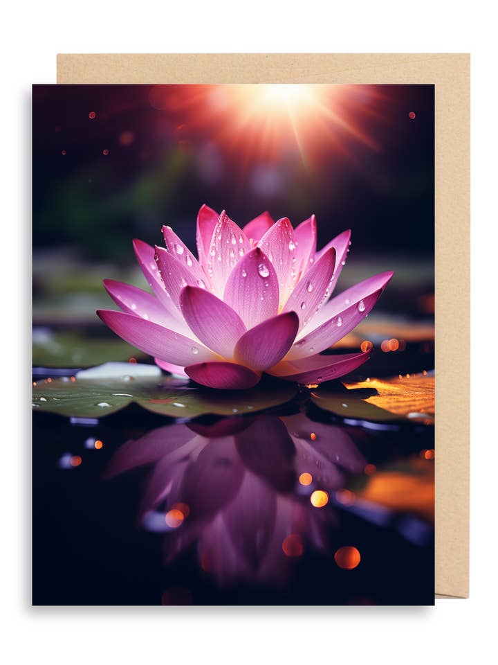 Lotus Flower | Magic Get Well Soon Card
for wholesale by Magic Greetings