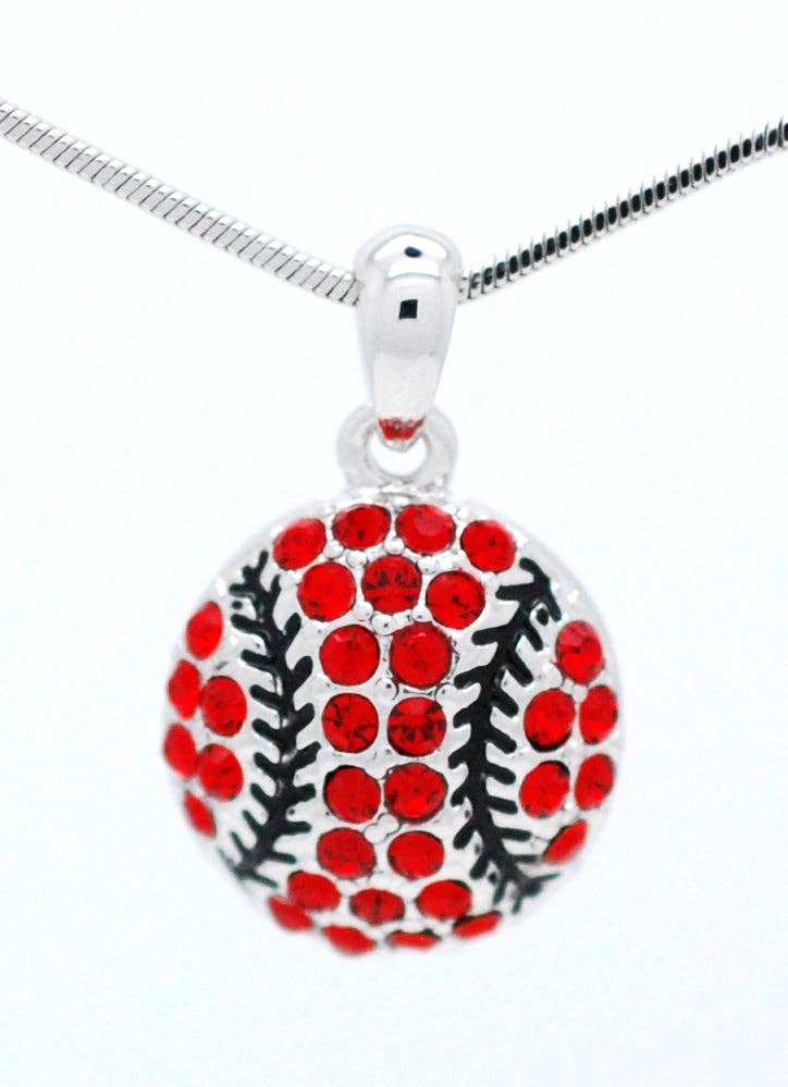 Fan Star Jewelry - Wholesale Pendant/Charm Necklace - Baseball/Softball Crystal Ball Necklace21