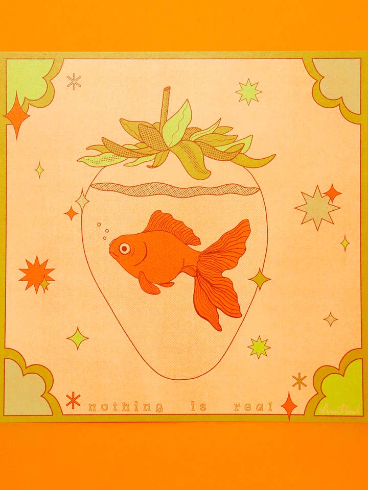 Rien n'est réel impression pour la vente par Inner Peach Design