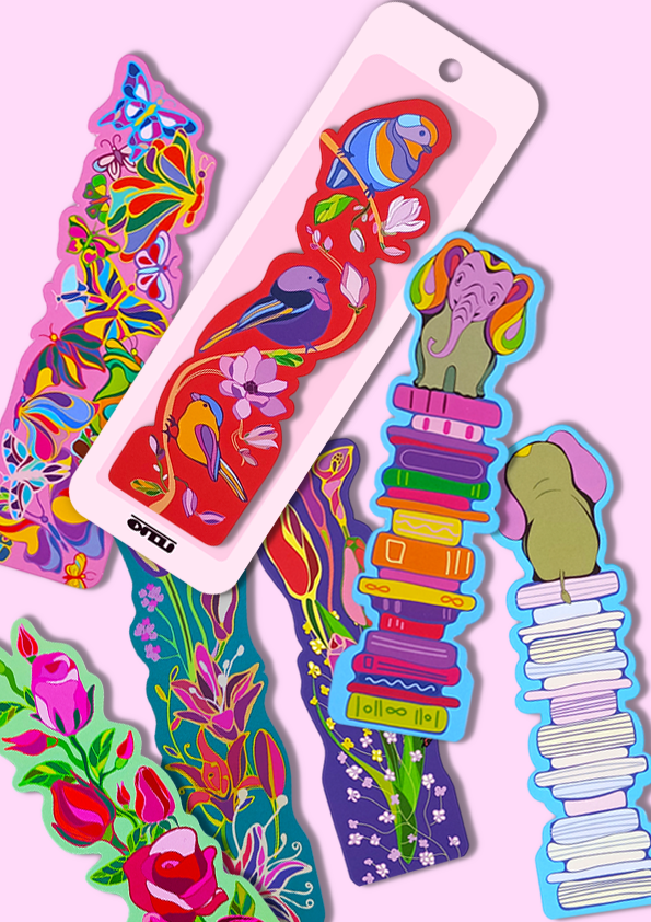 Oditti - Wholesale Bookmark - Die Cut Orchid Bookmark3