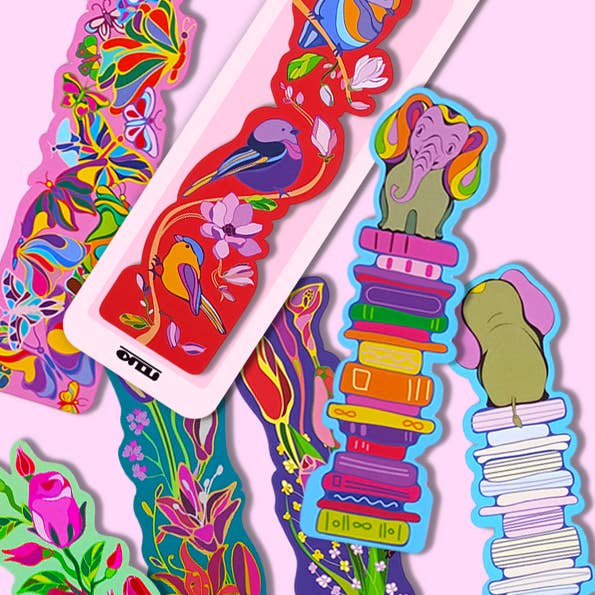 Oditti - Wholesale Bookmark - Die Cut Orchid Bookmark3