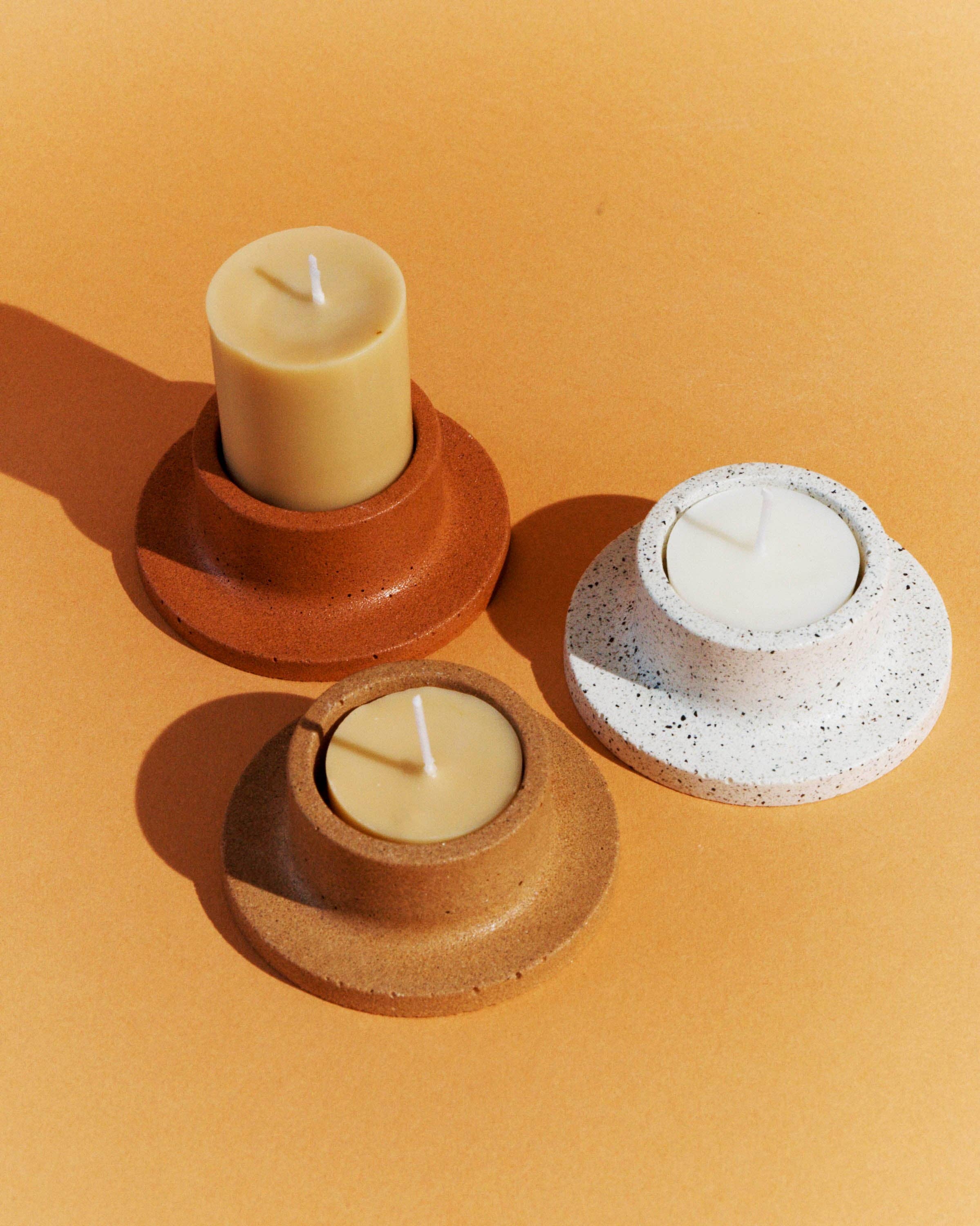 Objet Sauvage - Wholesale Candle Holder - Bougeoir 'Toulouges' en brique1