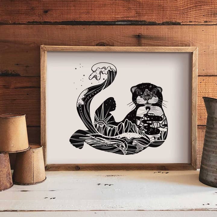 Impresión de Nutria de Mar para venta al por mayor de Mountain Mornings