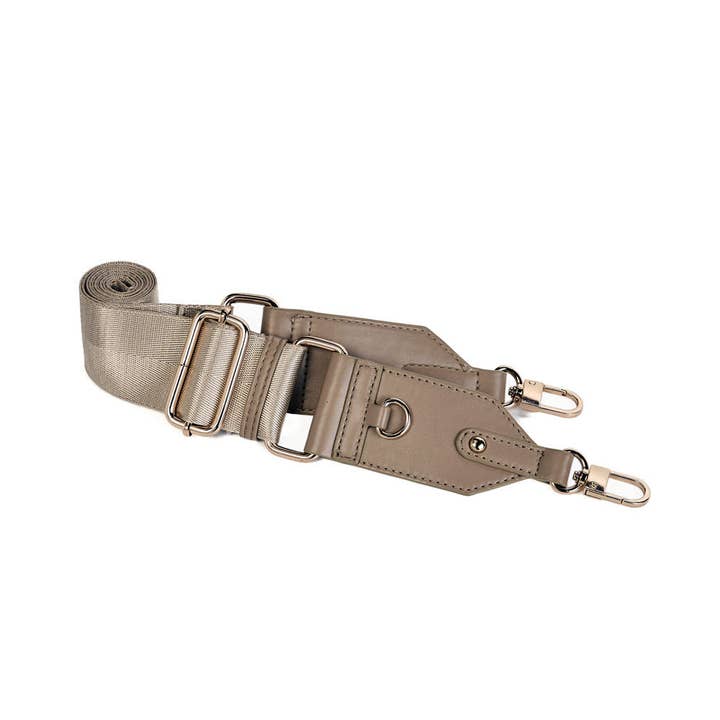 WanderFull - Wholesale Crossbody Bag - Women's - Taupe Vegan Leather Hydrobag® with Strap Bundle