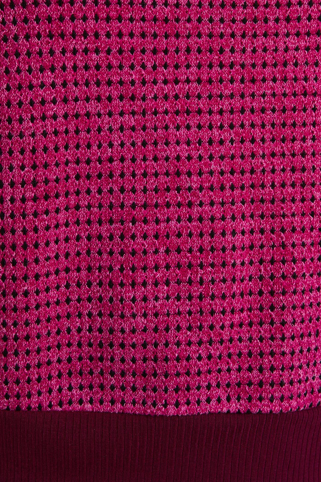 MAGENTA BURGUNDY ROUND NECK SLEEVELESS CONTRAST DETAIL TOP for wholesale on Faire6