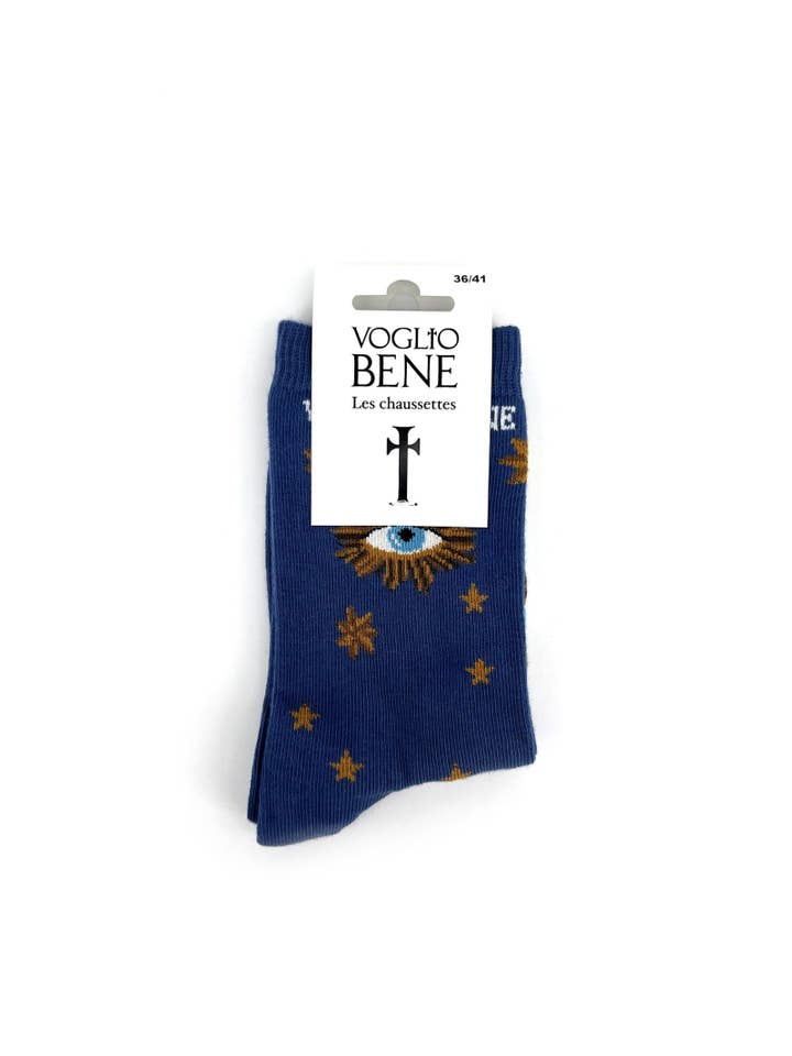 Voglio Bene - Wholesale Socks - Unisex - SACRED EYE SOCKS 36/412