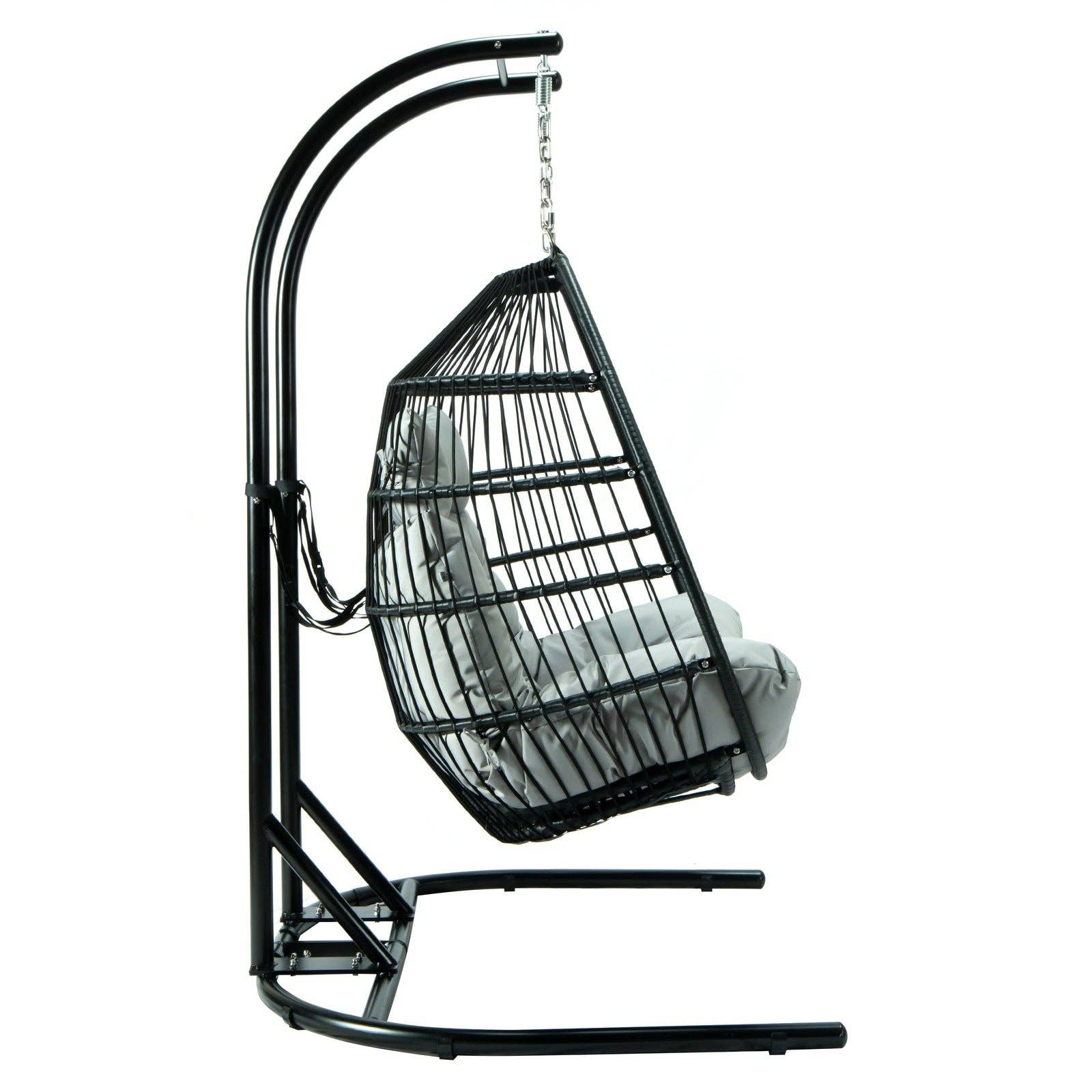 LeisureMod - Wholesale Egg Chair - Wicker 2 Person Double Folding Hanging Egg Swing Chair94