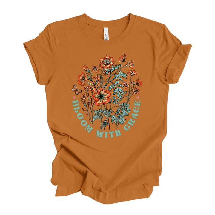 Toast Bloom With Grace Tee for wholesale on Faire