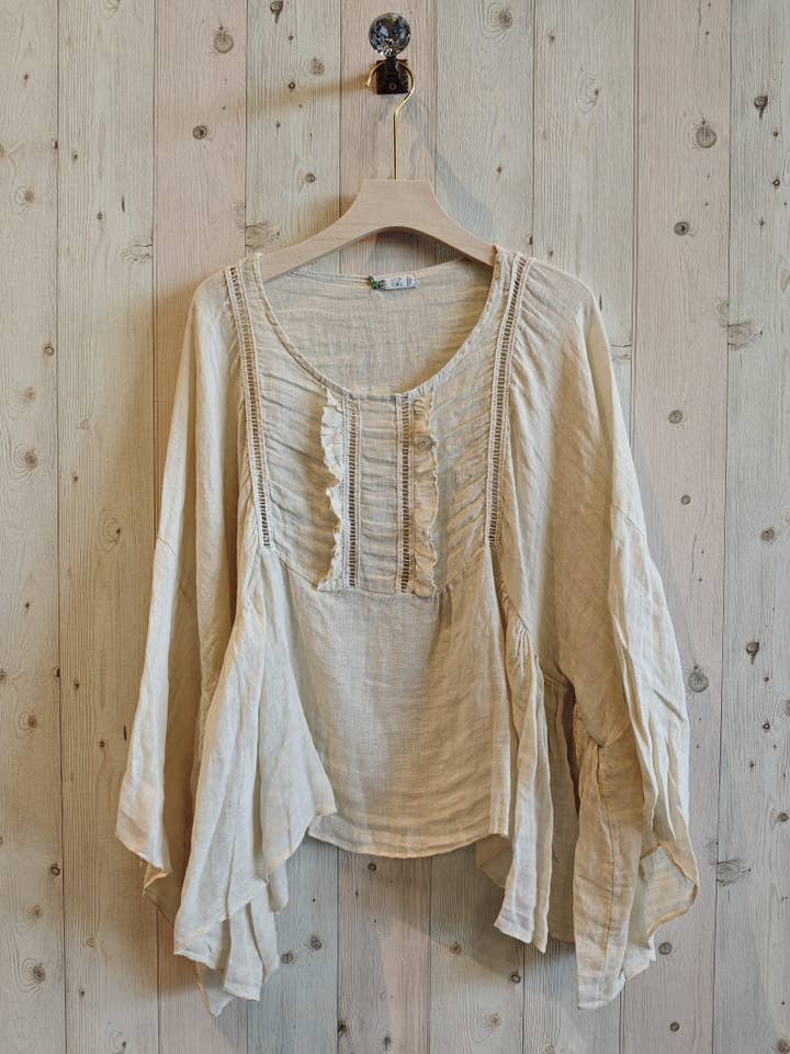 Linen & More - Wholesale Blouse – Women’s - REF 83456 OVERSIZED STYLE BLOUSE 100% LINEN5