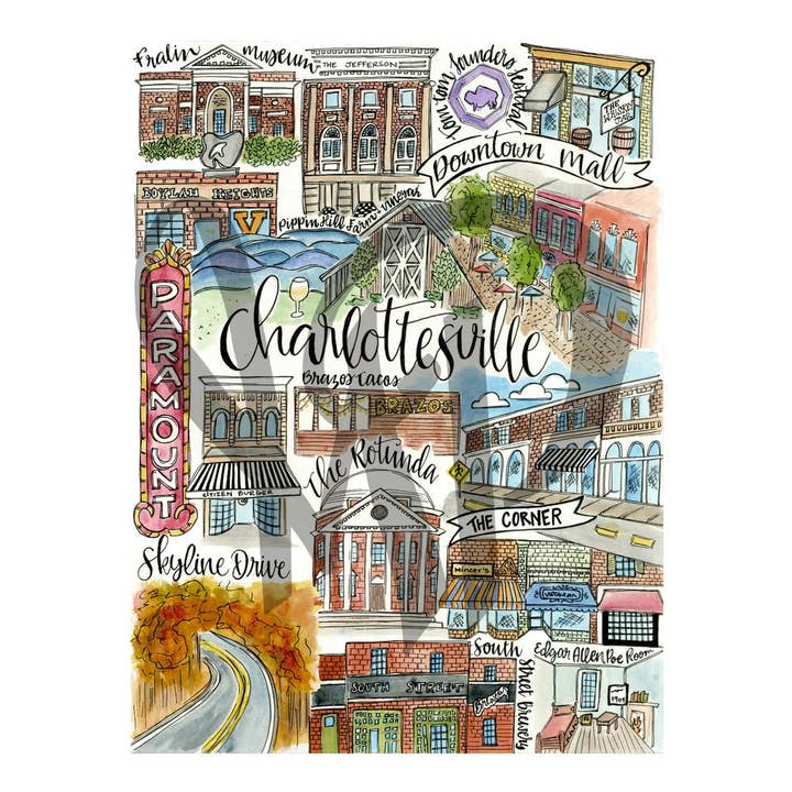 Mad Kitchen Co. - Wholesale Art Print - Charlottesville Classics Art Print