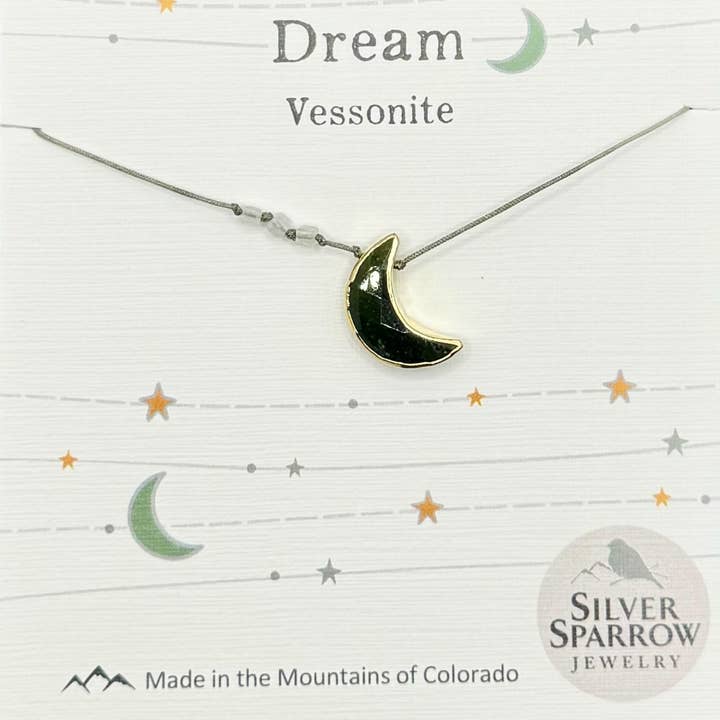 Vessonite Dream Necklace for wholesale by Silver Sparrow Jewelry