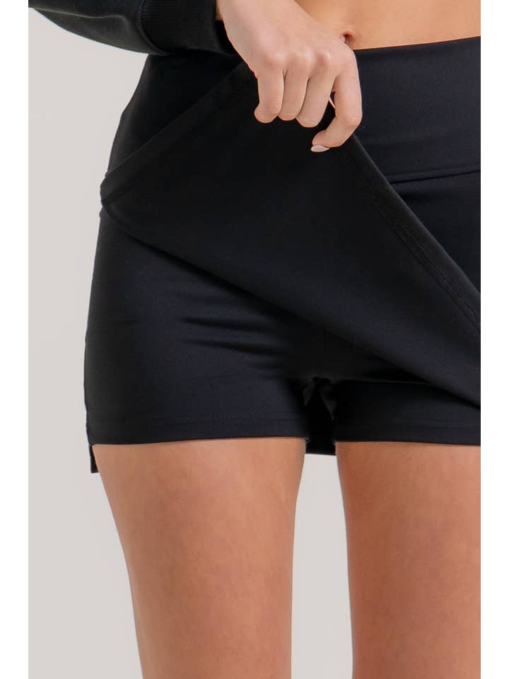 Active Basic | Active USA - Wholesale Athletic Shorts - Women's - Side Slit Style Activewear Skort1