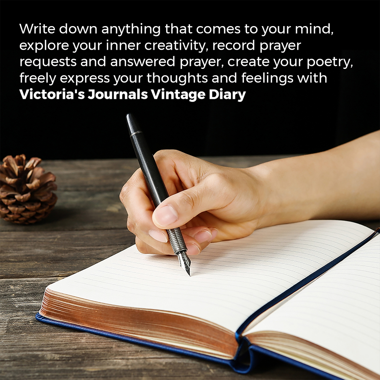 Victoria's Journals – Engroshandel Notesbog – Victoria's Journals antik vintage dagbog med hårdt omslag (grøn)6