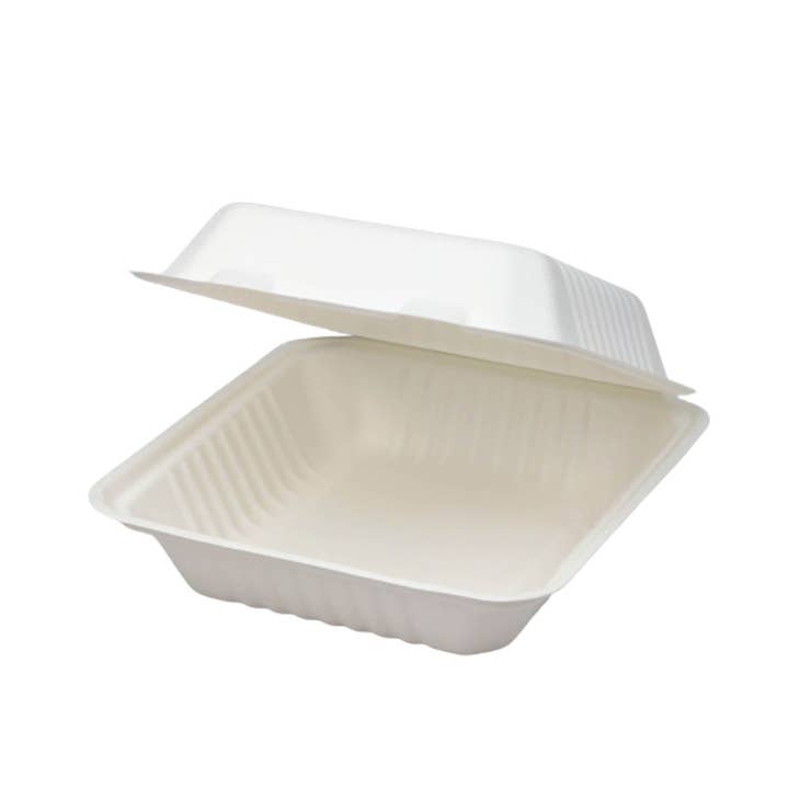Gradisco - Vendita all'ingrosso Contenitori per alimenti - Scatola burger in polpa di cellulosa 1100 ml - 50 pezzi