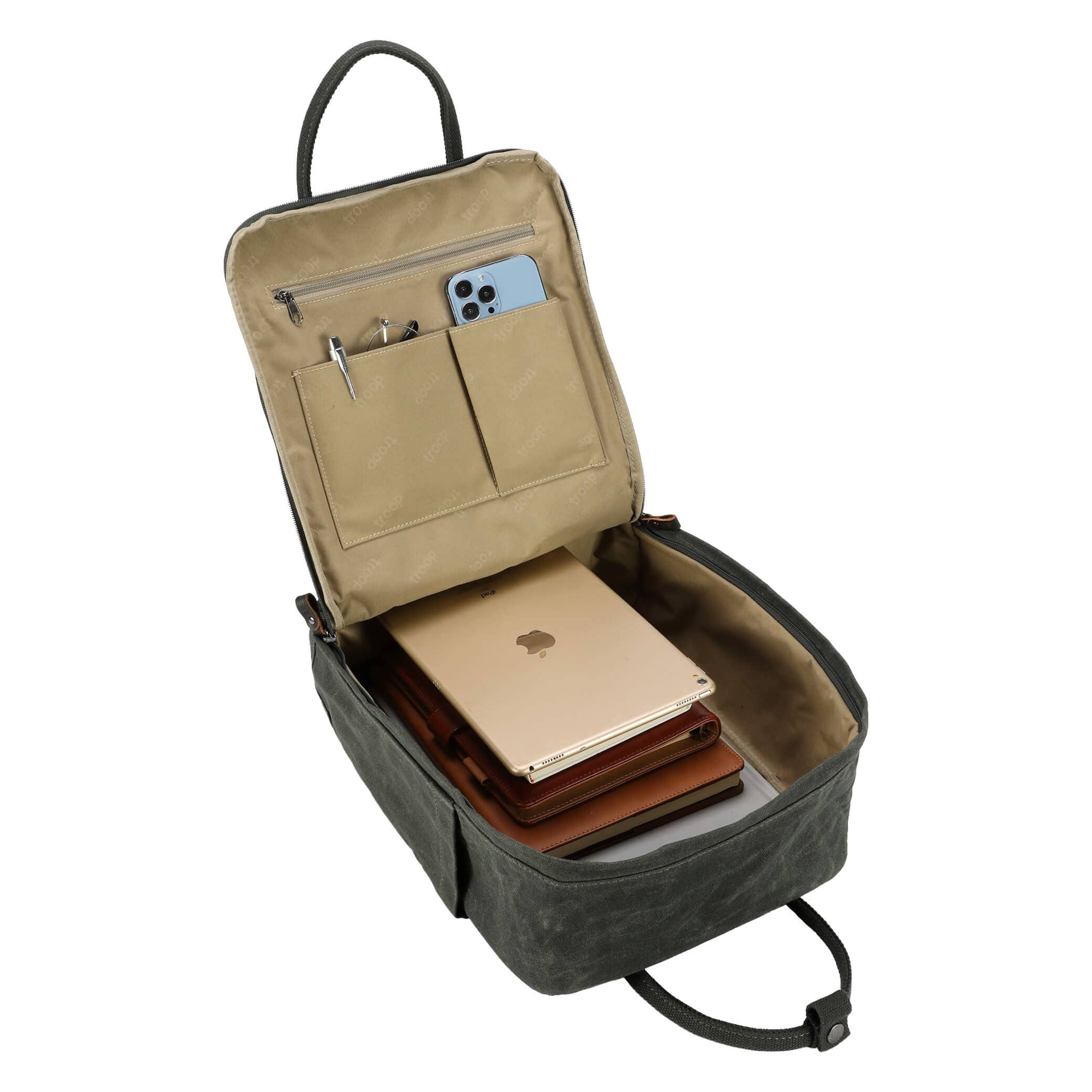 Troop London – Großhandel Rucksack – Unisex – TRP0549 Troop London Klassischer Canvas-Tagesrucksack, Rucksack, Reiserucksack, Schulrucksack32