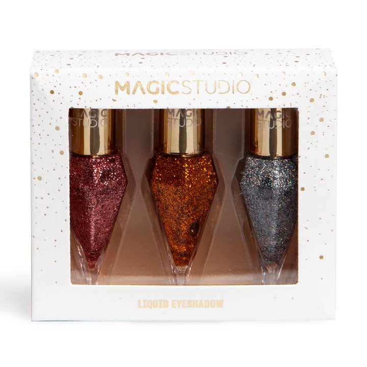 Magic Studio Diamond Liquid Glitter Eyeshadow Trio for wholesale by Aquarius Cosmetic SLU