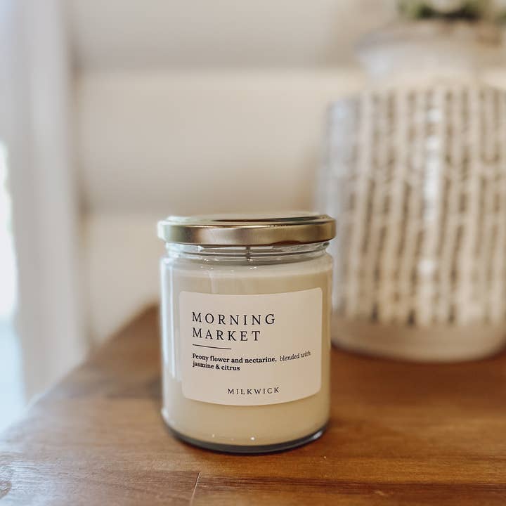 M I L K W I C K - Wholesale Jar/Filled Candle - Morning Market