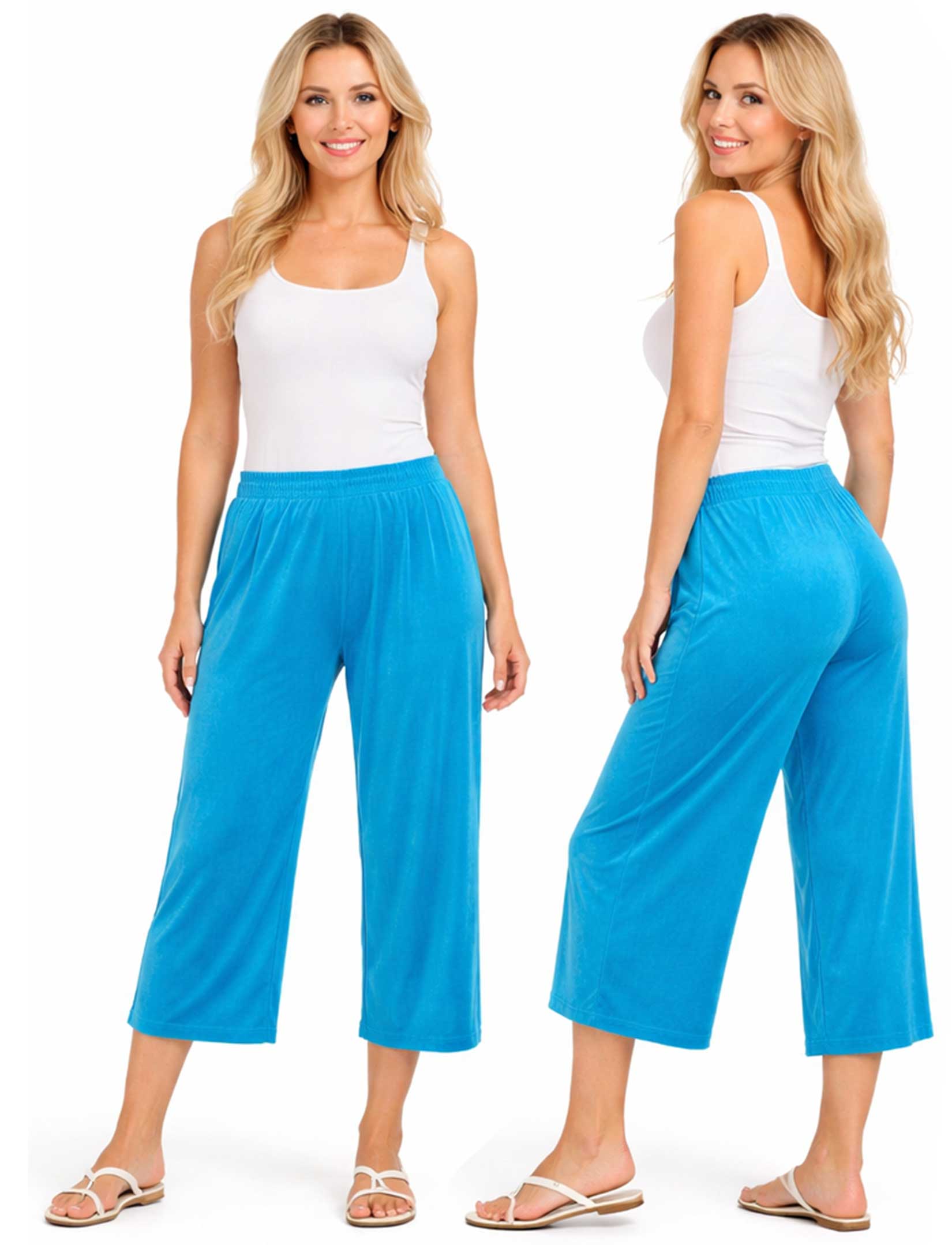 The Magic Scarf Company - Wholesale Pants - Women's - 1248 - Slinky TravelWear Capris9