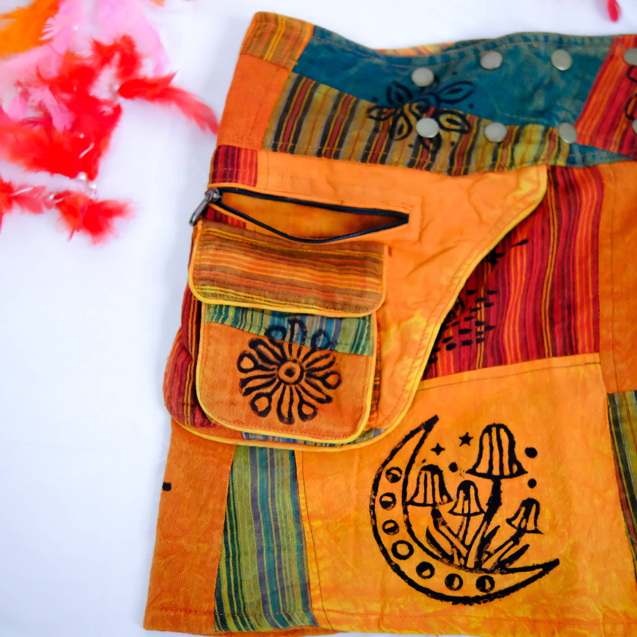 Karma Nepal Crafts - Wholesale Skirt - Women's - Patchwork Skirt with Button16