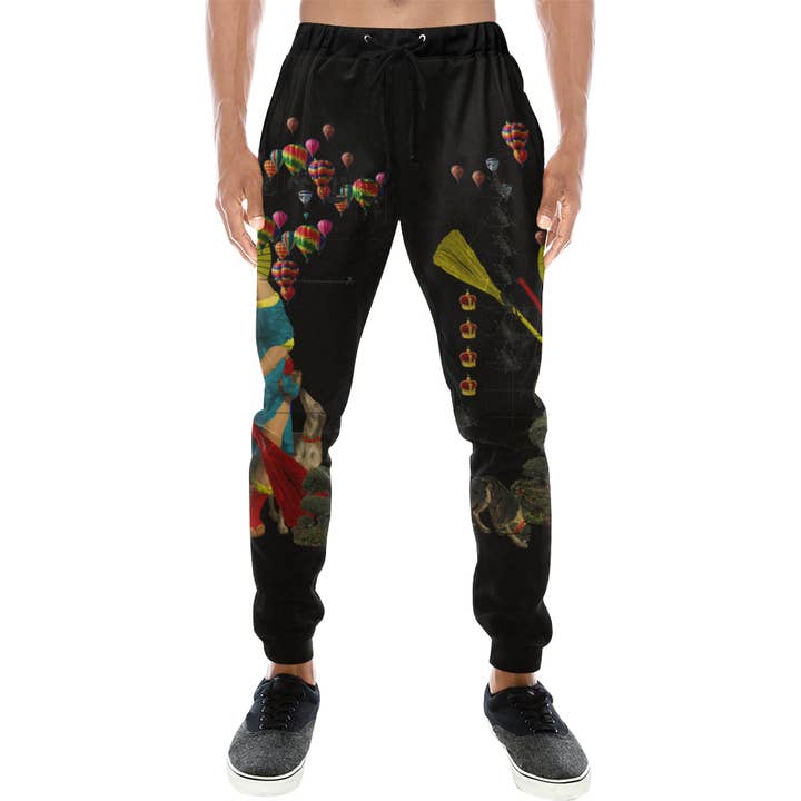 PASSING OUT THE BROOMS IV Men's All Over Print Sweatpants for wholesale by Bønes and Balløøns